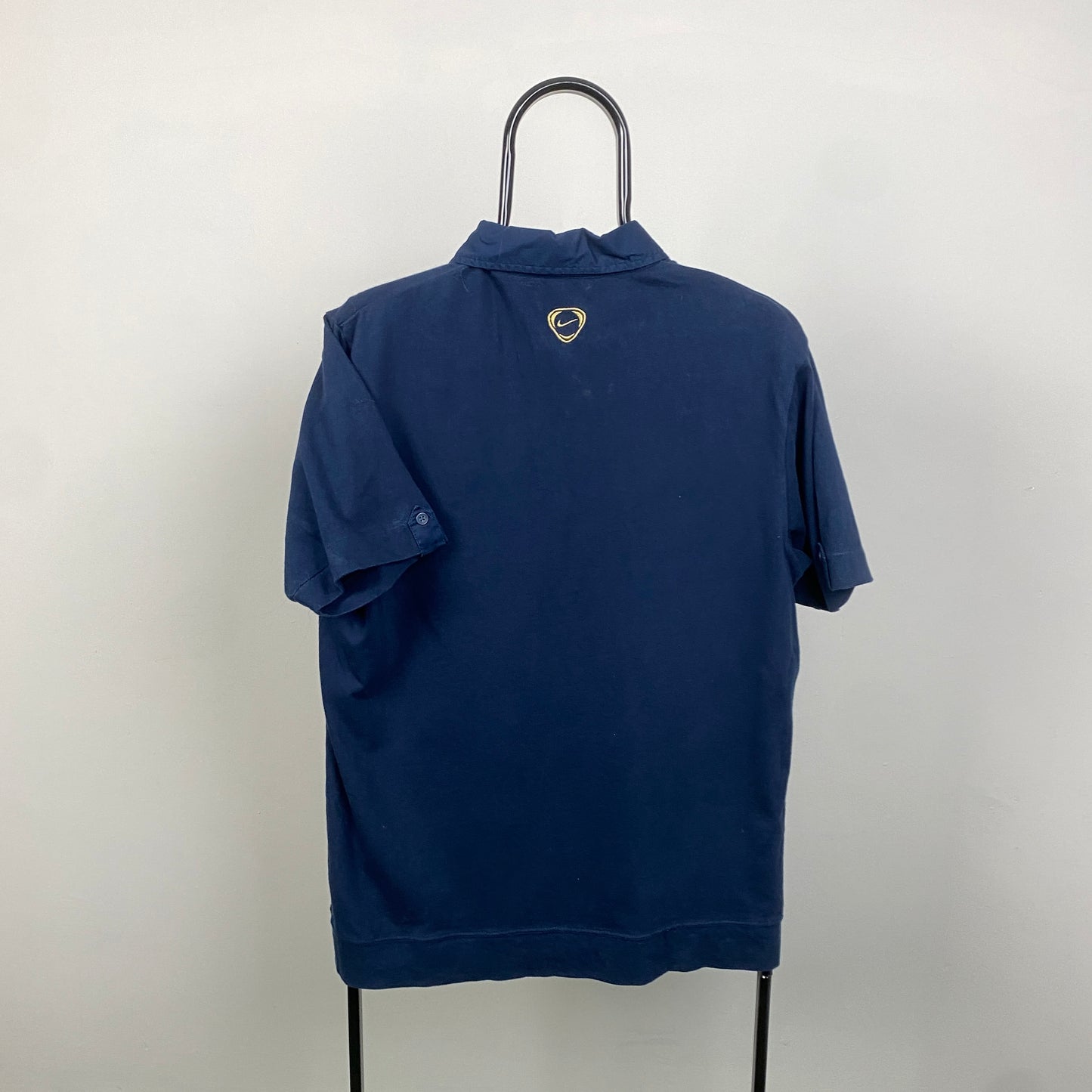 00s Nike Arsenal Polo Shirt T-Shirt Blue Medium