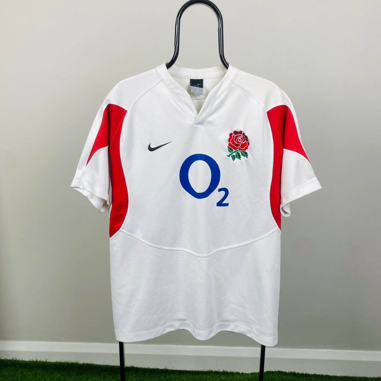 00s Nike England Rugby Shirt T-Shirt White XL