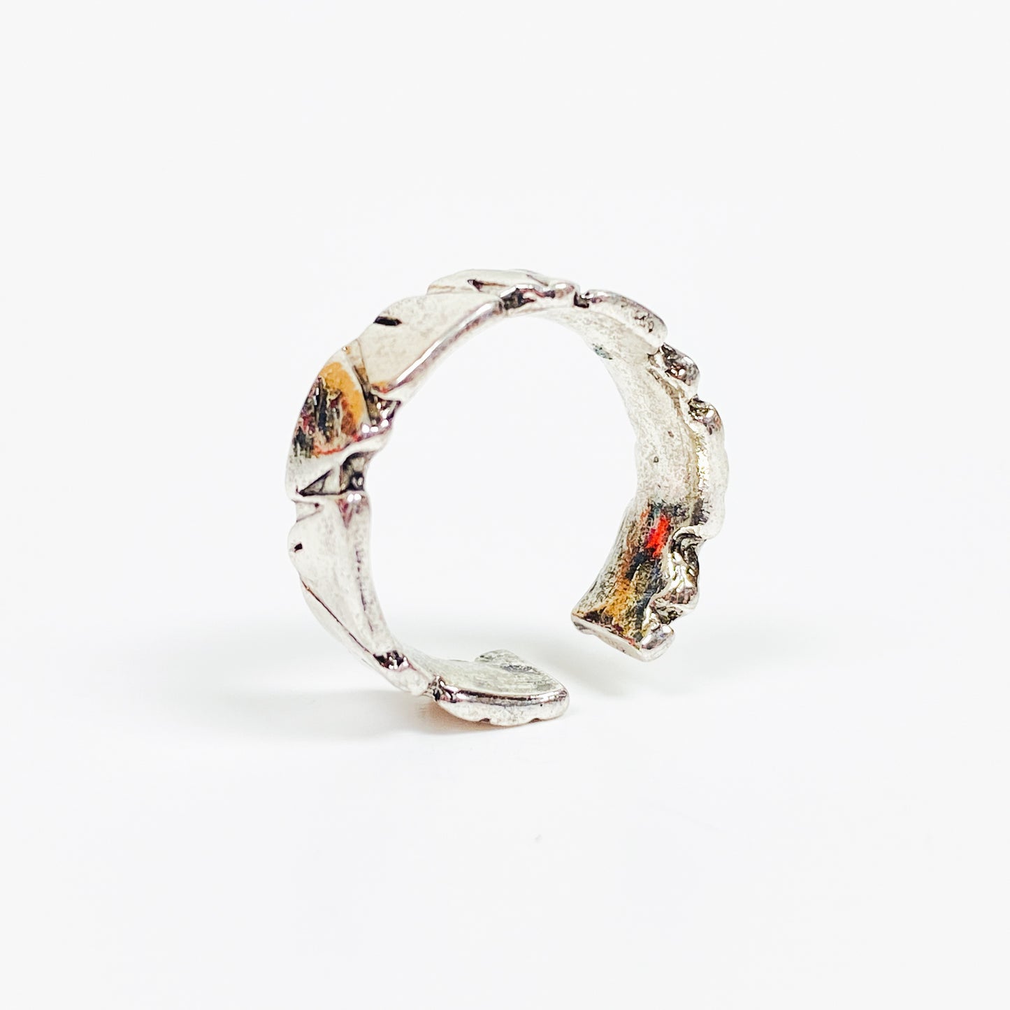 Chunk Ring Silver Adjustable