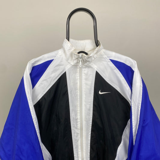 90s Nike Windbreaker Jacket White Small