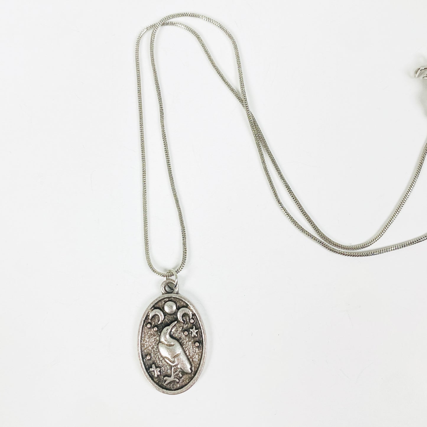 Antique Dodo Necklace Chain Silver