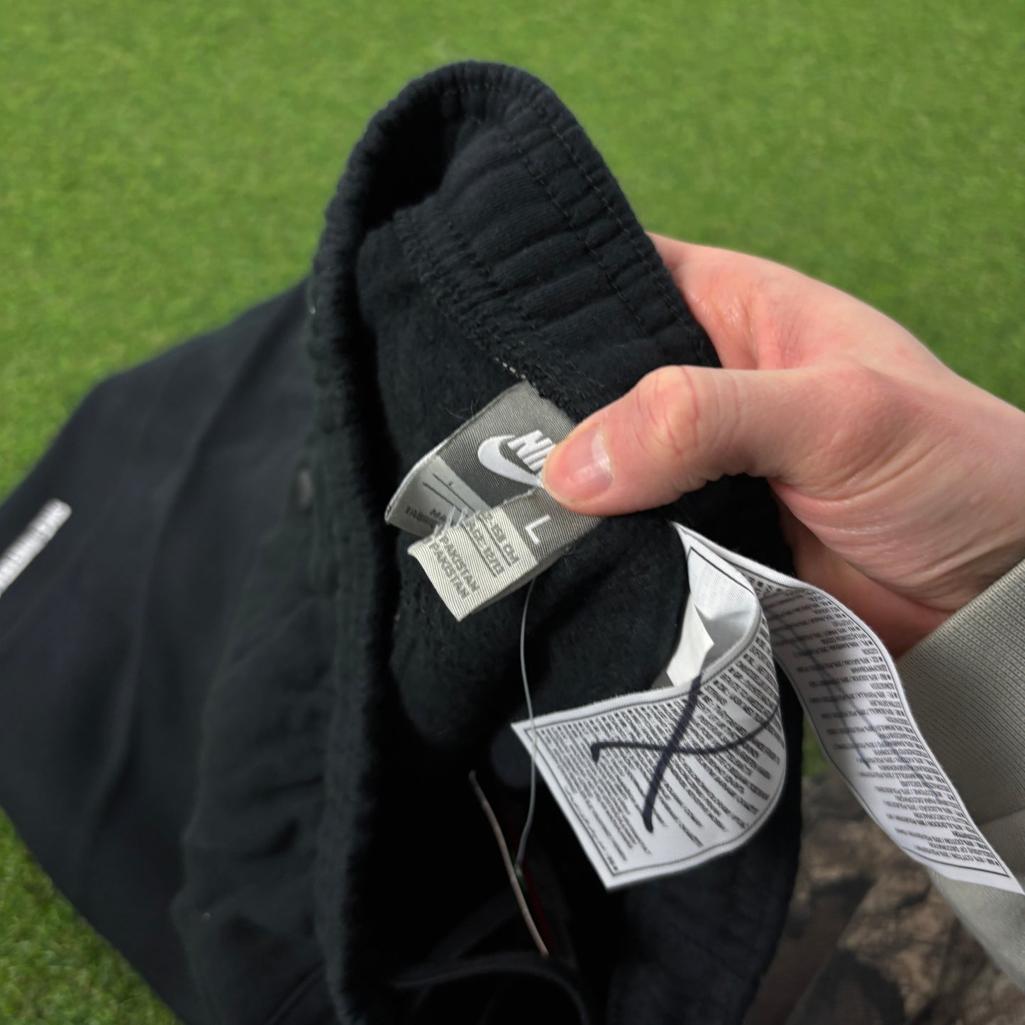 00s Nike Wide Leg Cotton Joggers Black Small