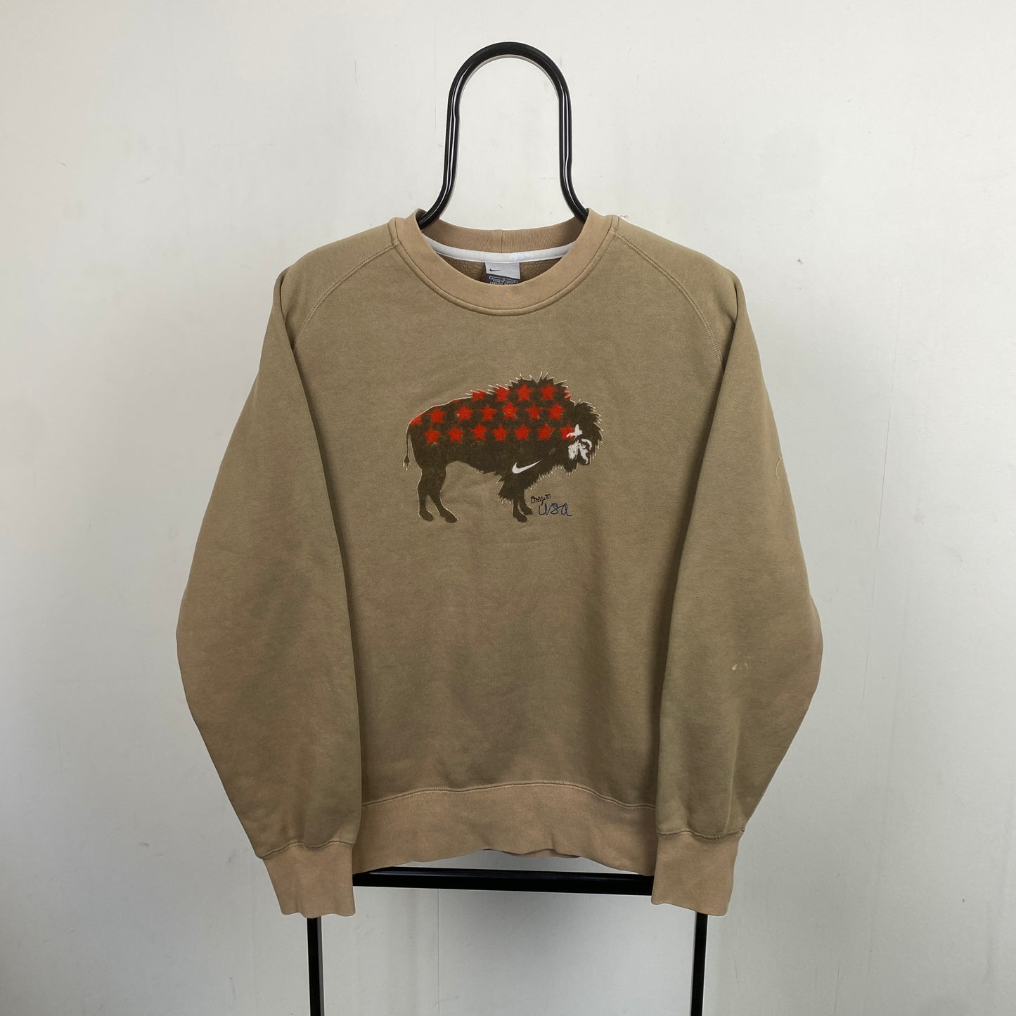90s Nike Oregon Buffalo Sweatshirt Brown Large