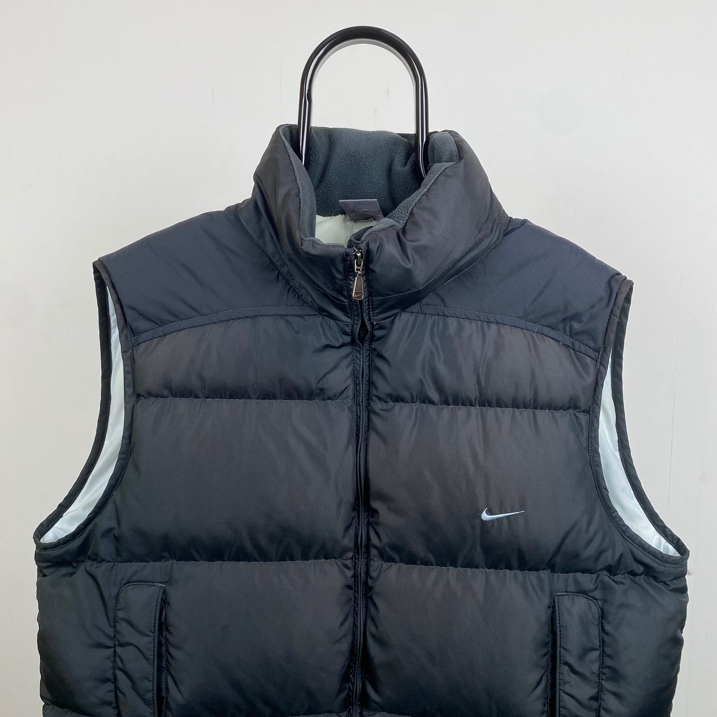 00s Nike Puffer Gilet Jacket Grey Large