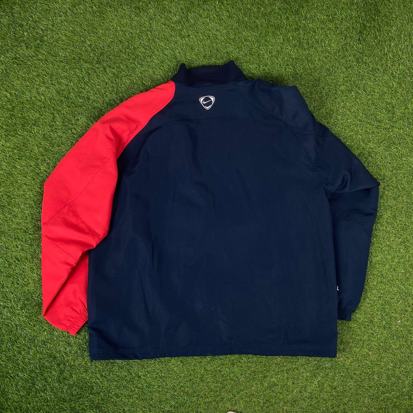 00s Nike Arsenal Windbreaker Tracksuit Set Jacket + Joggers Blue XL