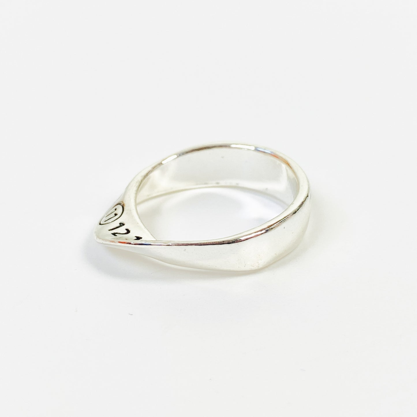 Retro Vintage Sizer Ring Silver