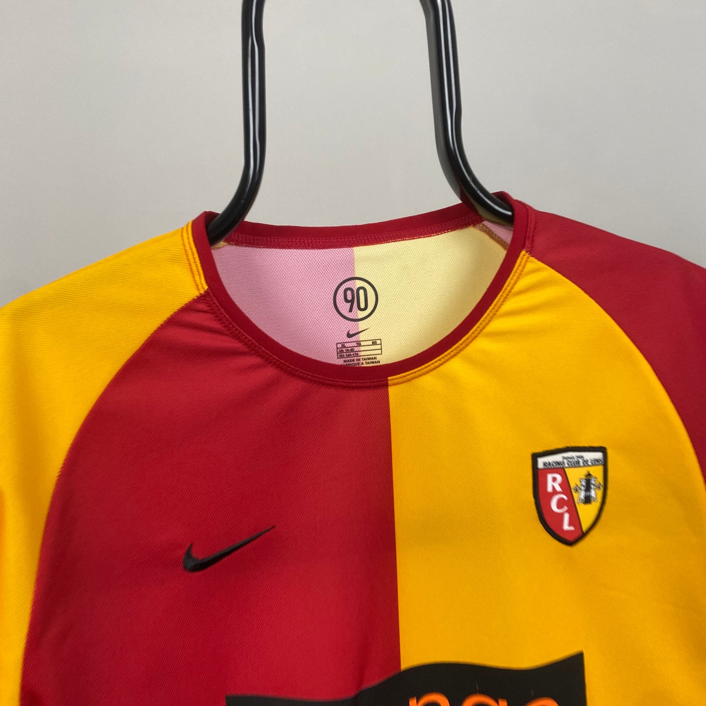 00s Nike RC Lens Football Shirt T-Shirt Red Small