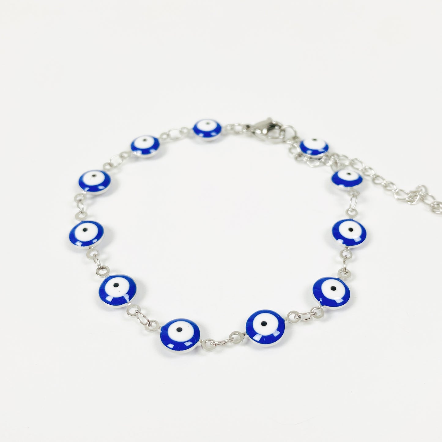 Evil Eye Bracelet Chain .925 Silver