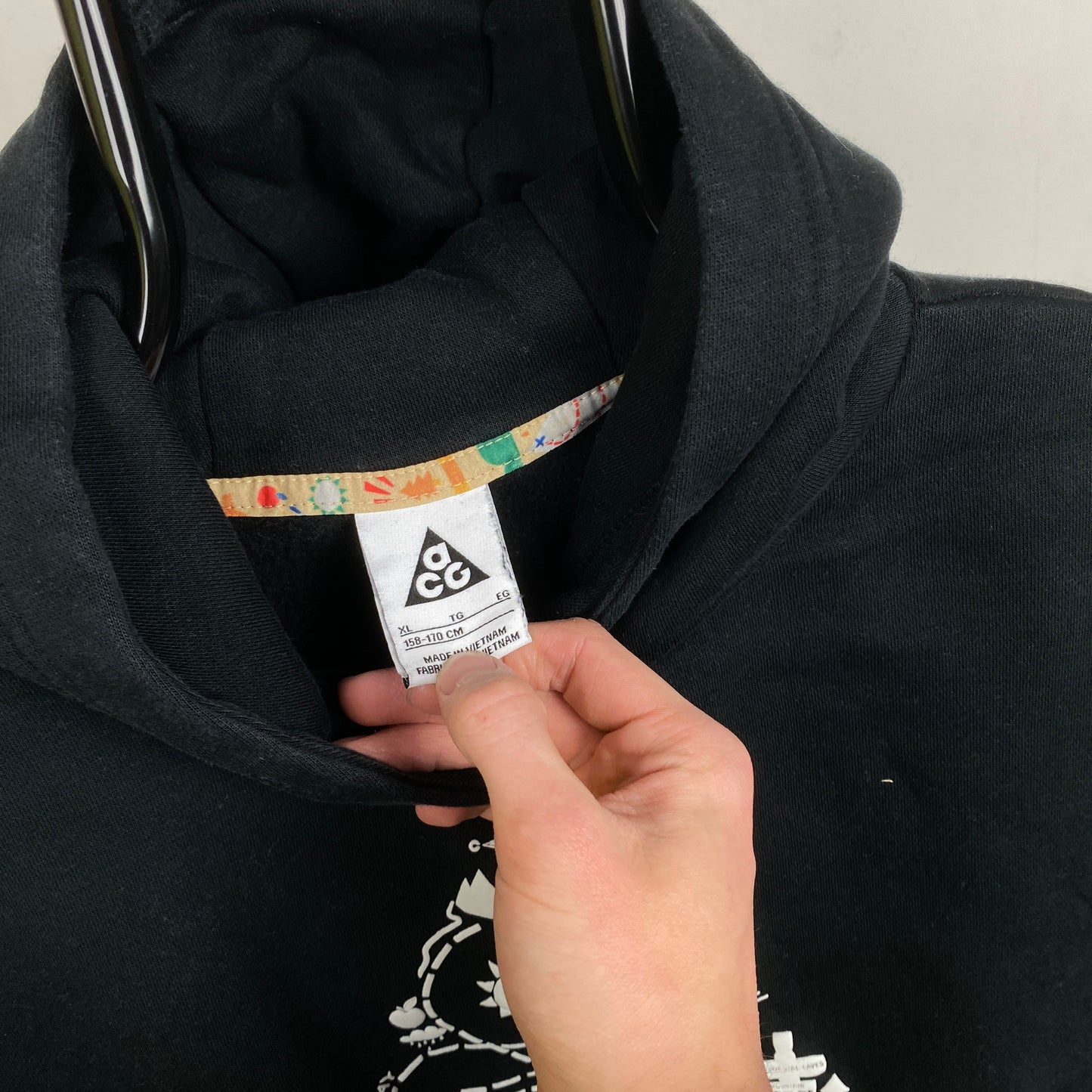 00s Nike ACG Hoodie Black Womens XS