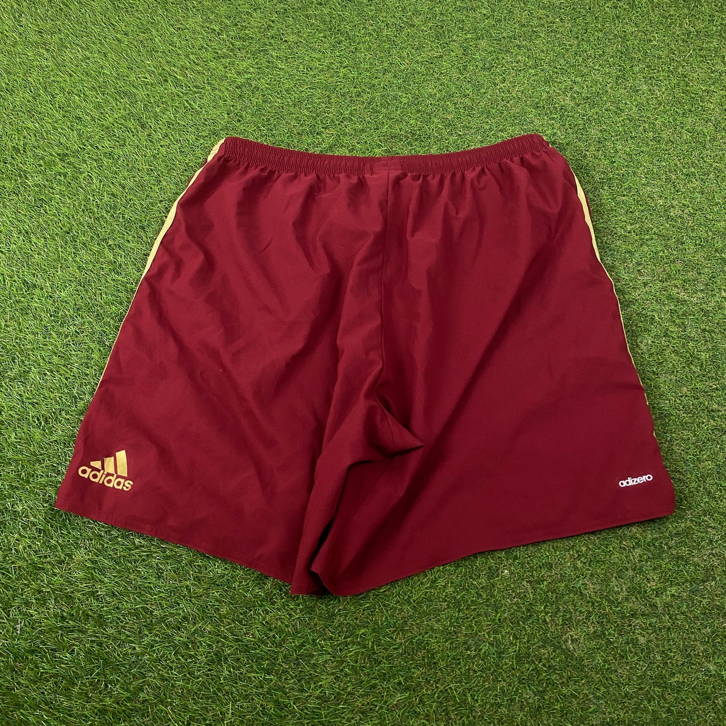 00s Adidas Football Shorts Red XL