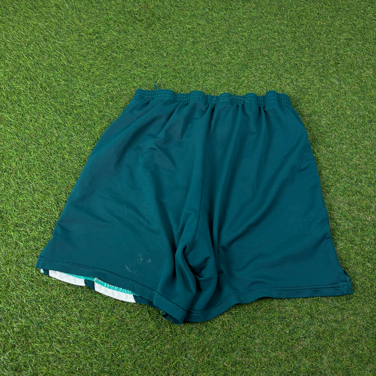 90s Adidas Football Shorts Green Large