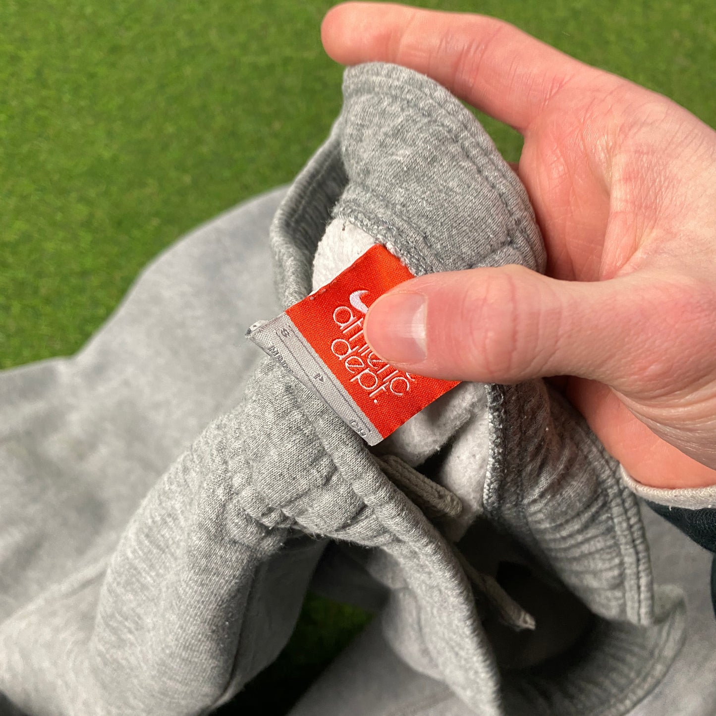 00s Nike Wide Leg Cotton Joggers Grey Small