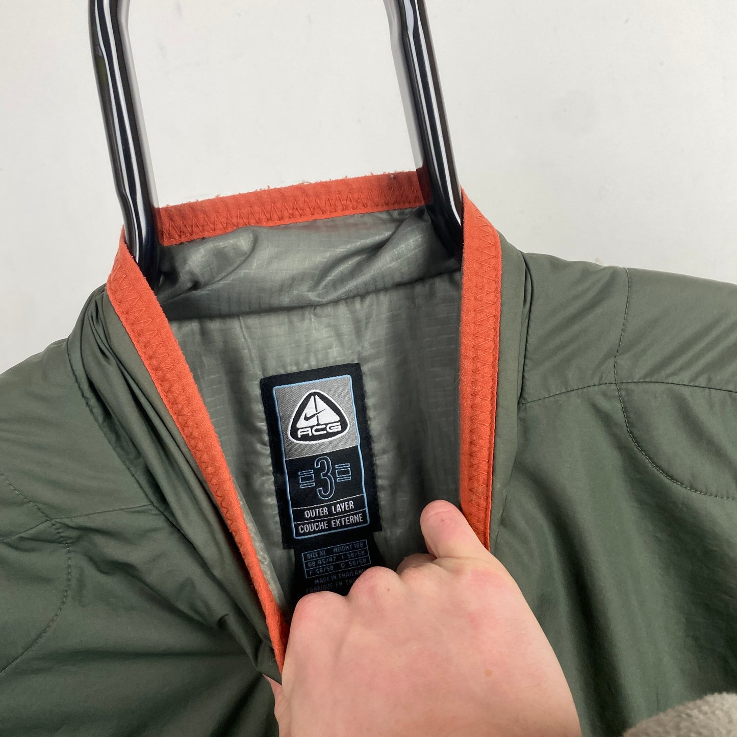 00s Nike ACG Shell Puffer Jacket Coat Green XL