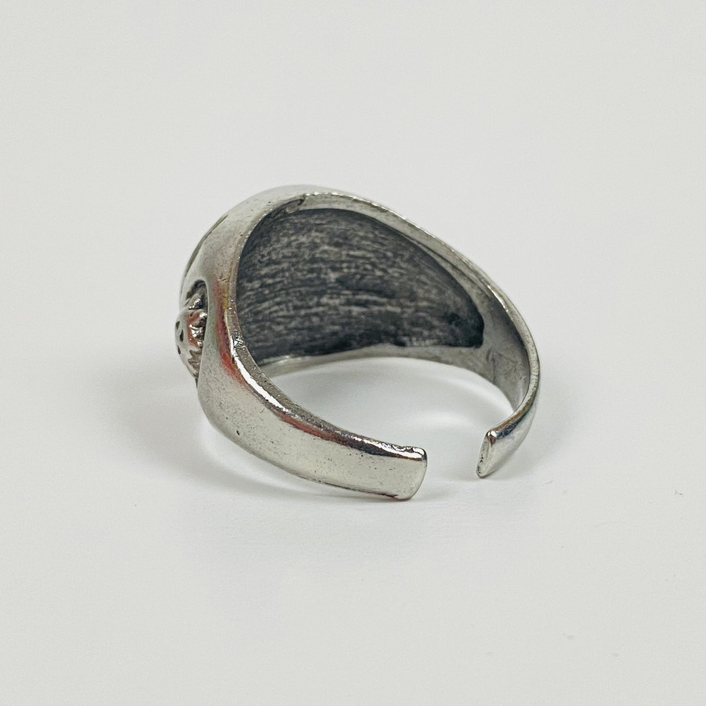 Vintage Retro Adjustable Pyramid Ring Silver