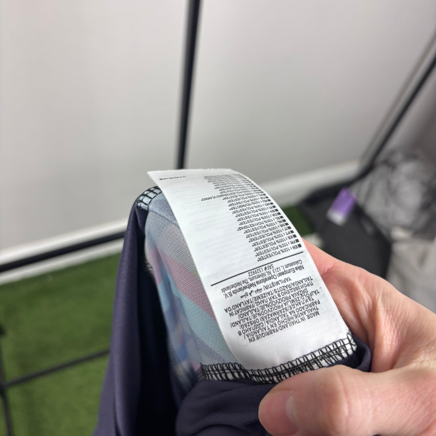 00s Nike England Football Shirt T-Shirt Blue Large