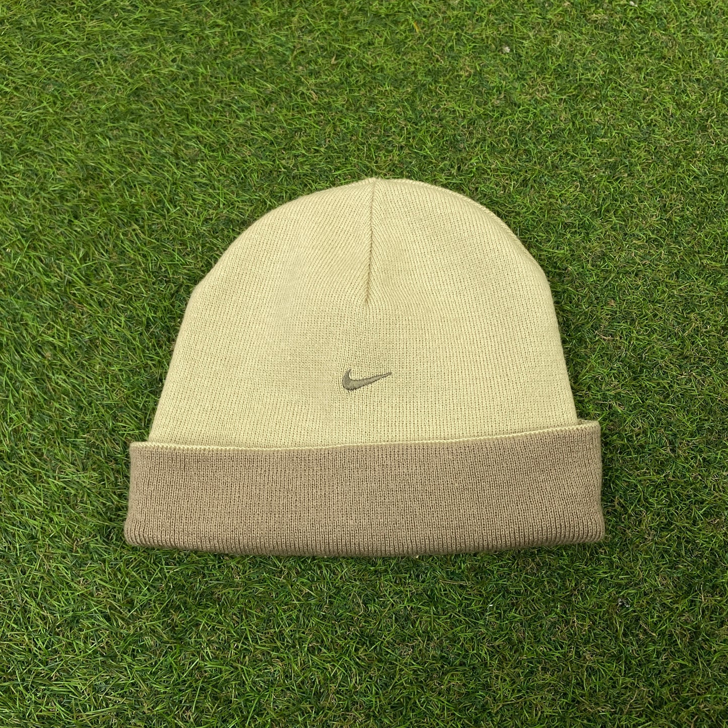 00s Nike Reversible Beanie Hat Brown