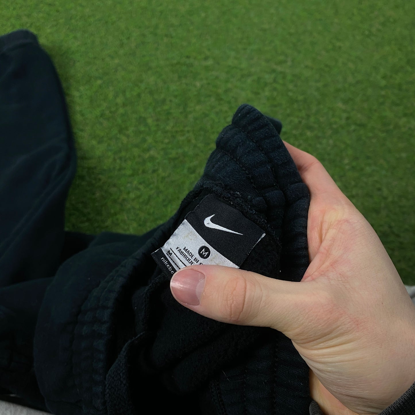 00s Nike Wide Leg Cotton Joggers Black Medium