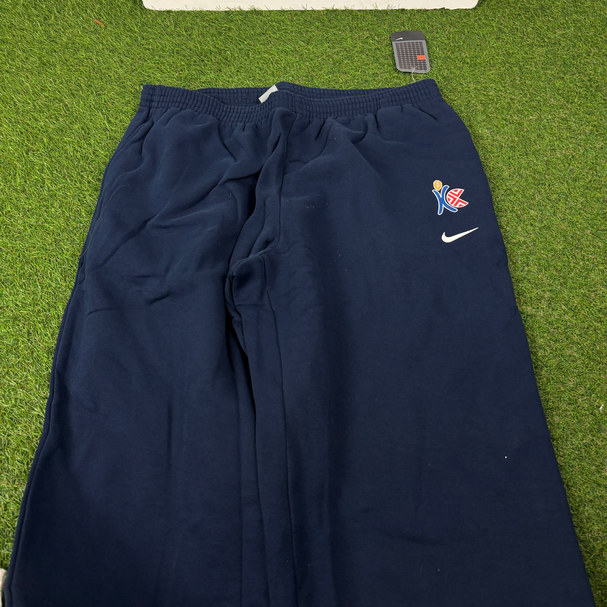 00s Nike Croatia Basketball Wide Leg Cotton Joggers Blue XXL