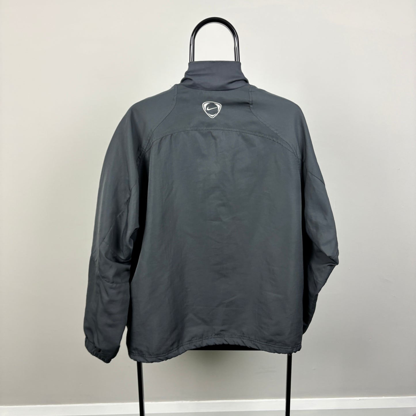 00s Nike Manchester United Windbreaker Jacket Grey Small