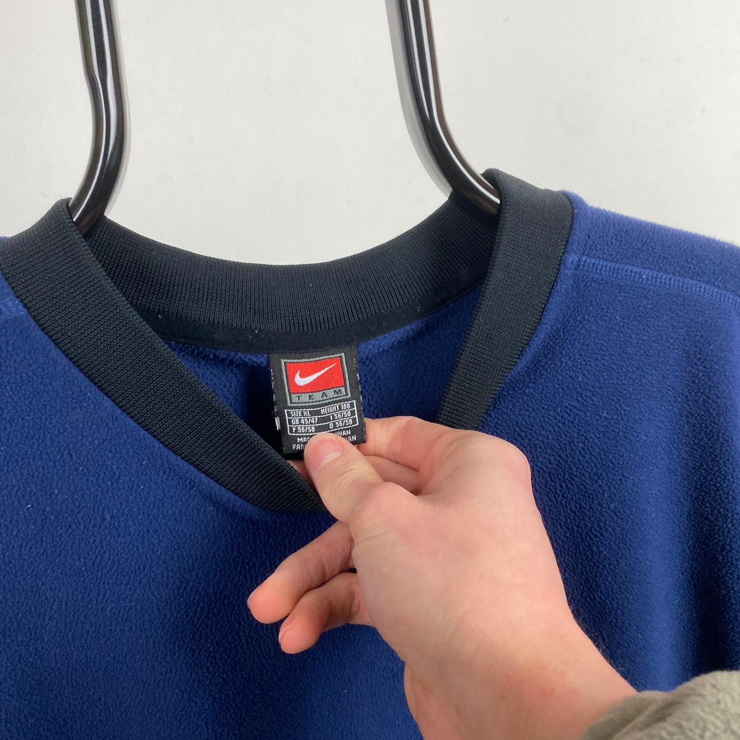 00s Nike Therma-Fit Fleece Sweatshirt Blue XL