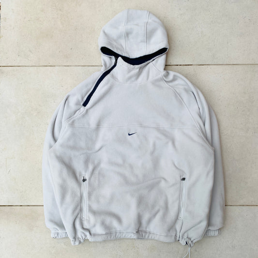 90s Nike Reversible Sidewinder Fleece Jacket Brown Blue Medium