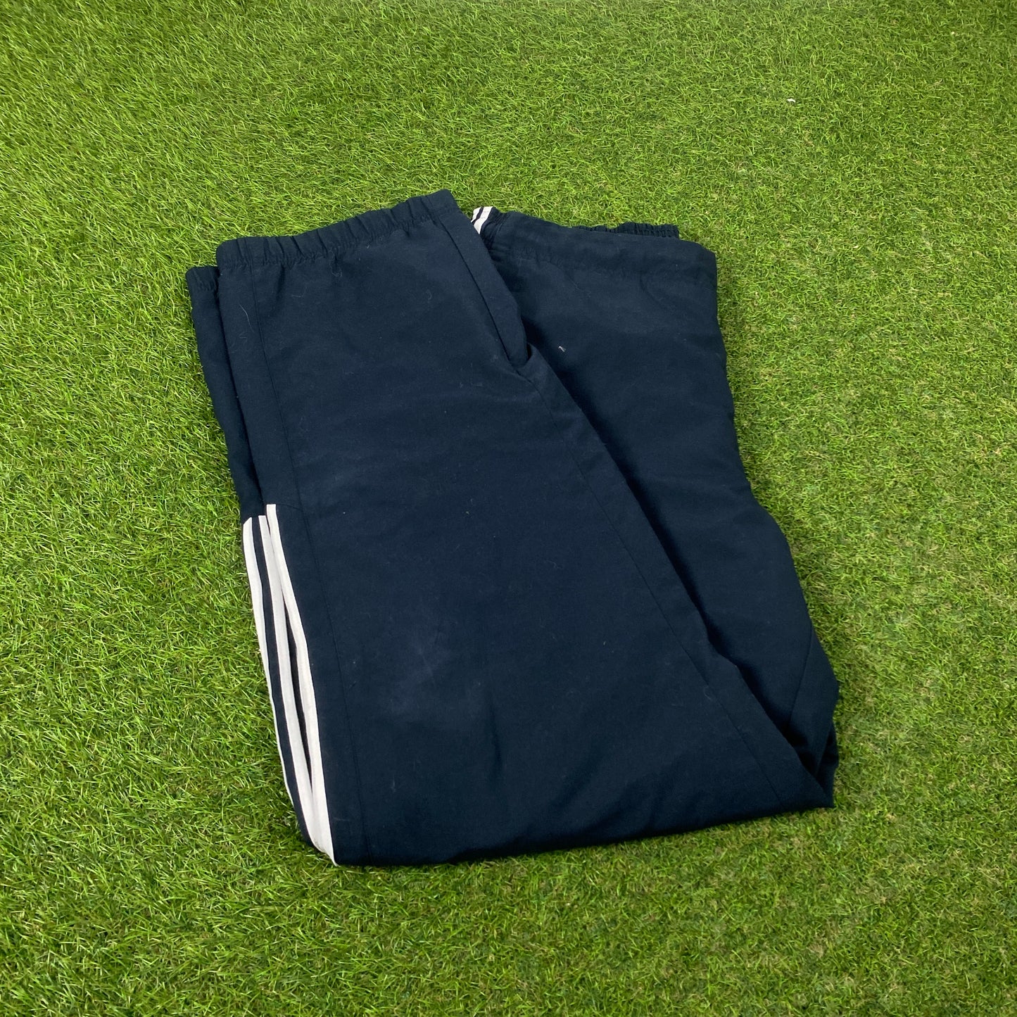 00s Adidas Piping Joggers Blue Medium