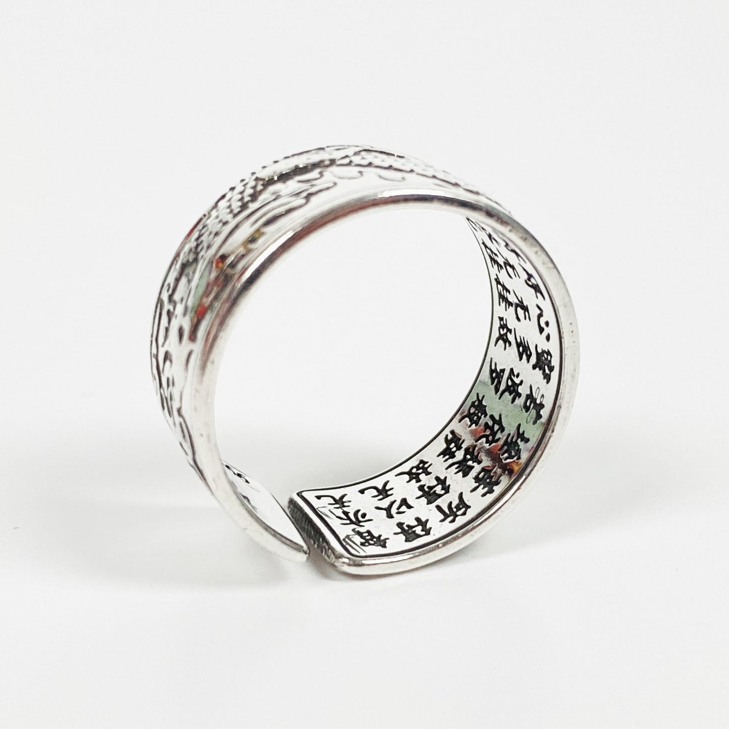 Vintage Retro Adjustable Dragon Ring Silver