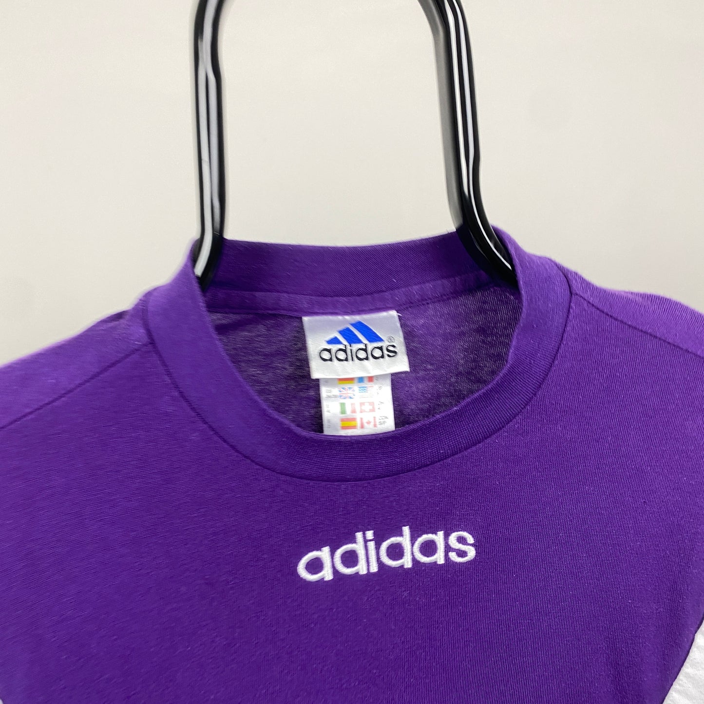 90s Adidas T-Shirt Purple Small