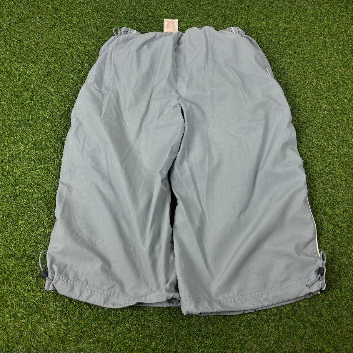 00s Nike Baggy Piping Capri Shorts Grey Large
