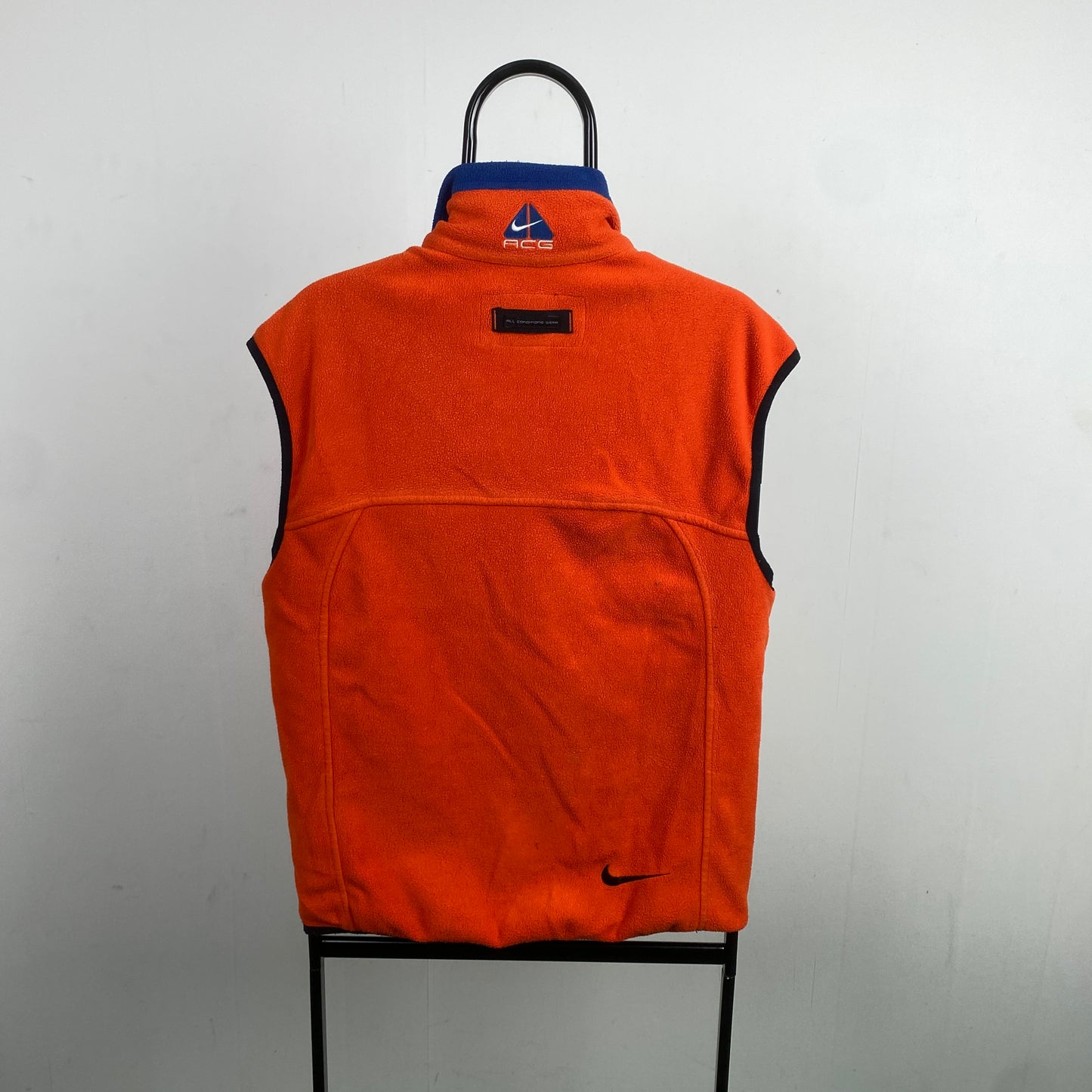 90s Nike ACG Fleece Sweatshirt Orange Medium/Small