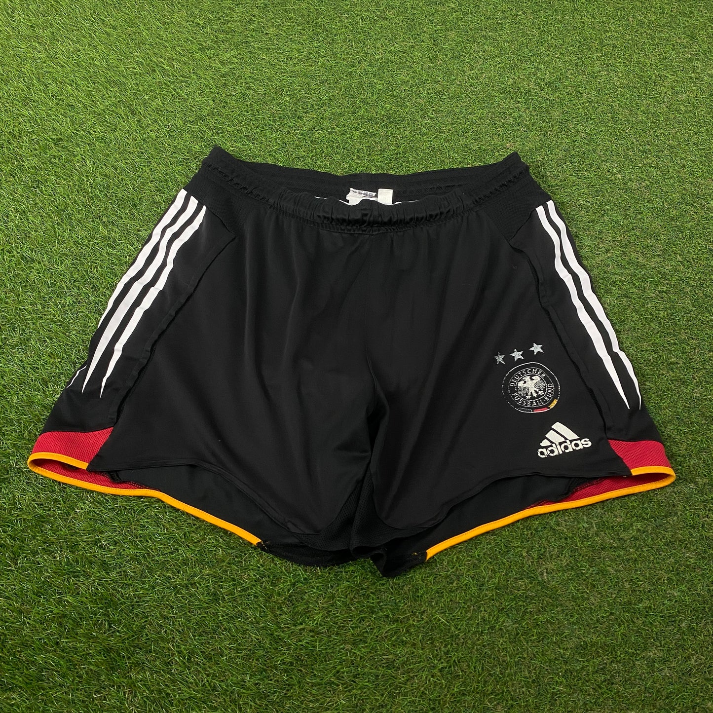 00s Adidas Germany Football Shorts Black Large