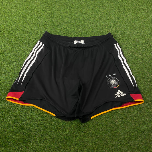 00s Adidas Germany Football Shorts Black Large