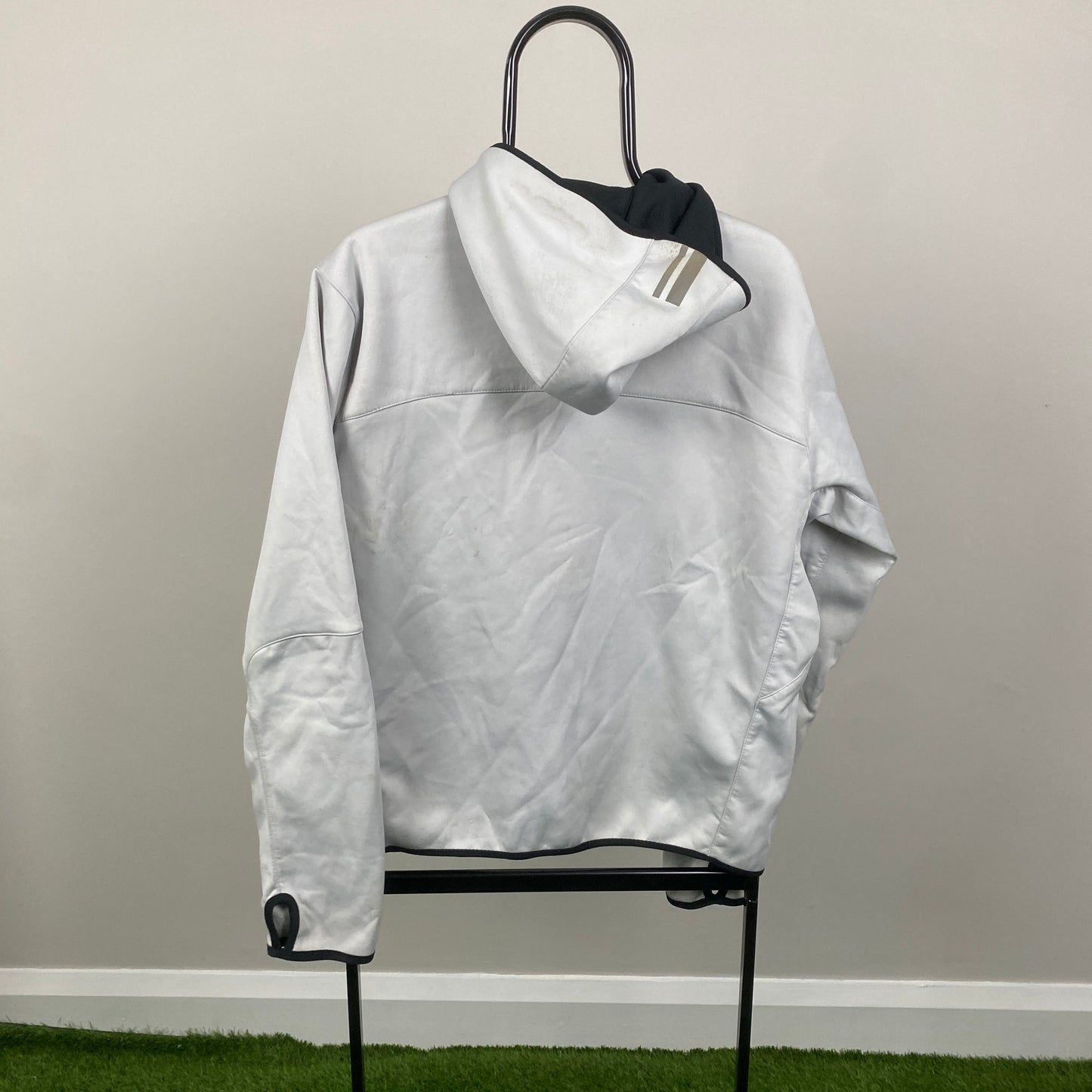 00s Nike Fleece Hoodie Grey Medium