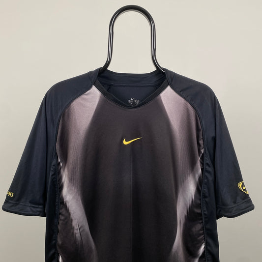 00s Nike T90 Football Shirt T-Shirt Black XL