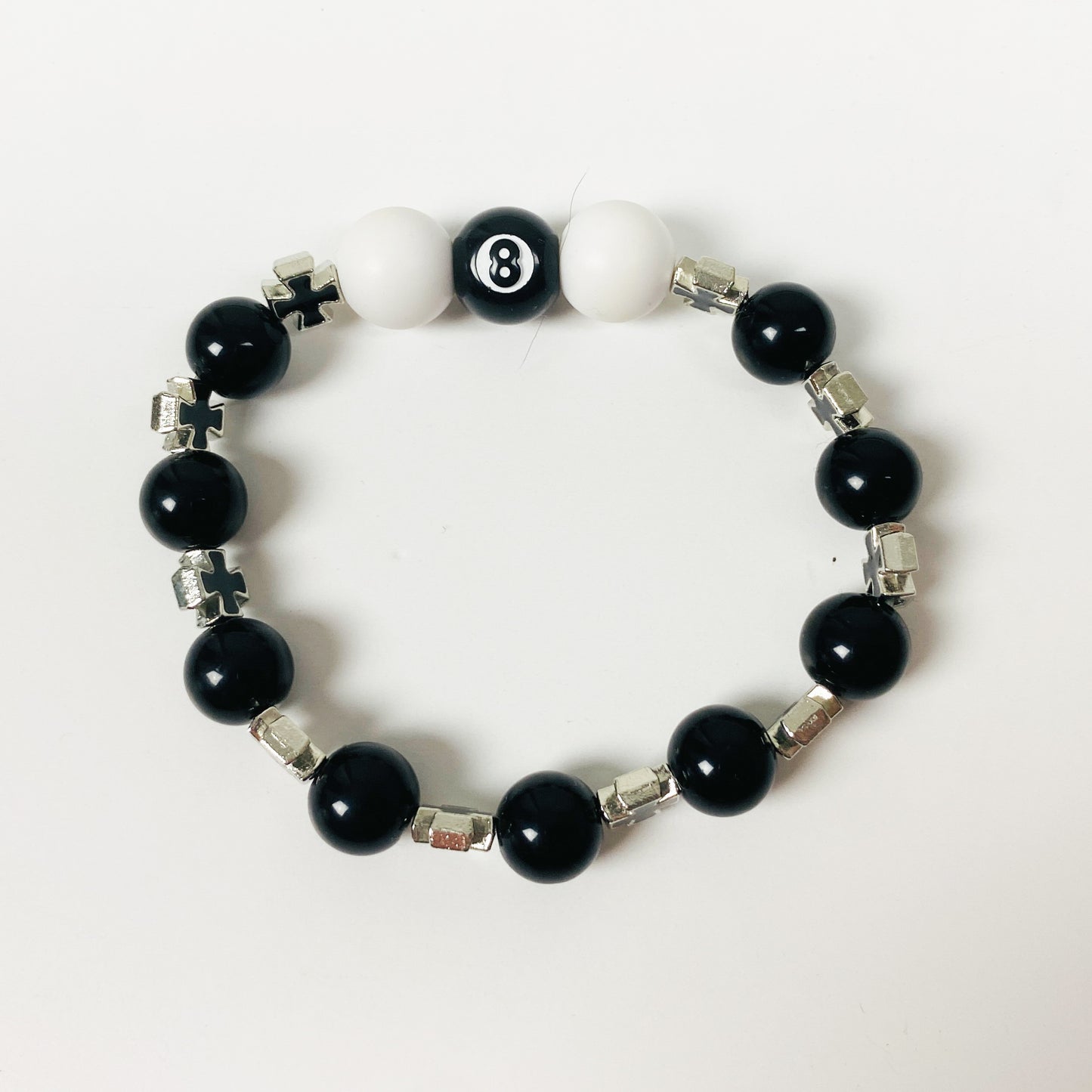 Antique Cross Bracelet Necklace Chain Black