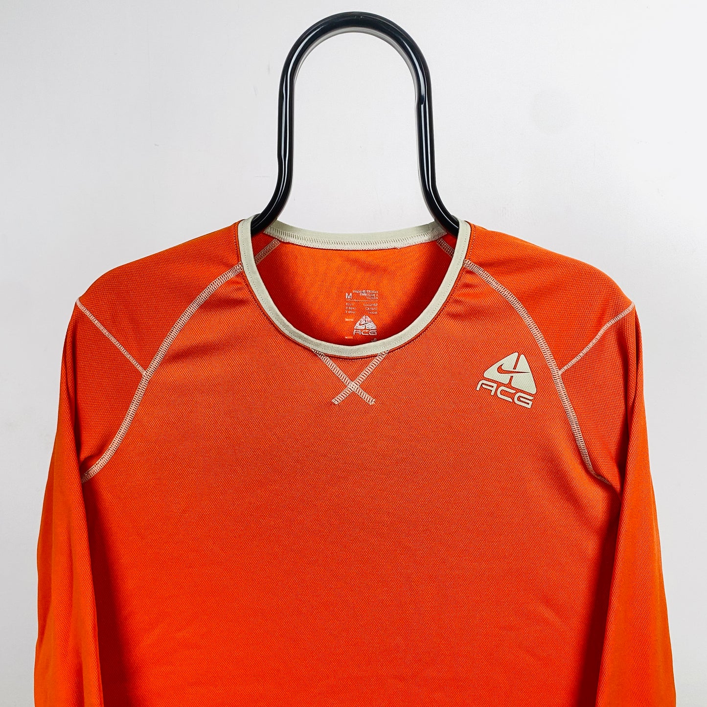00s Nike ACG Long Sleeve T-Shirt Orange Medium