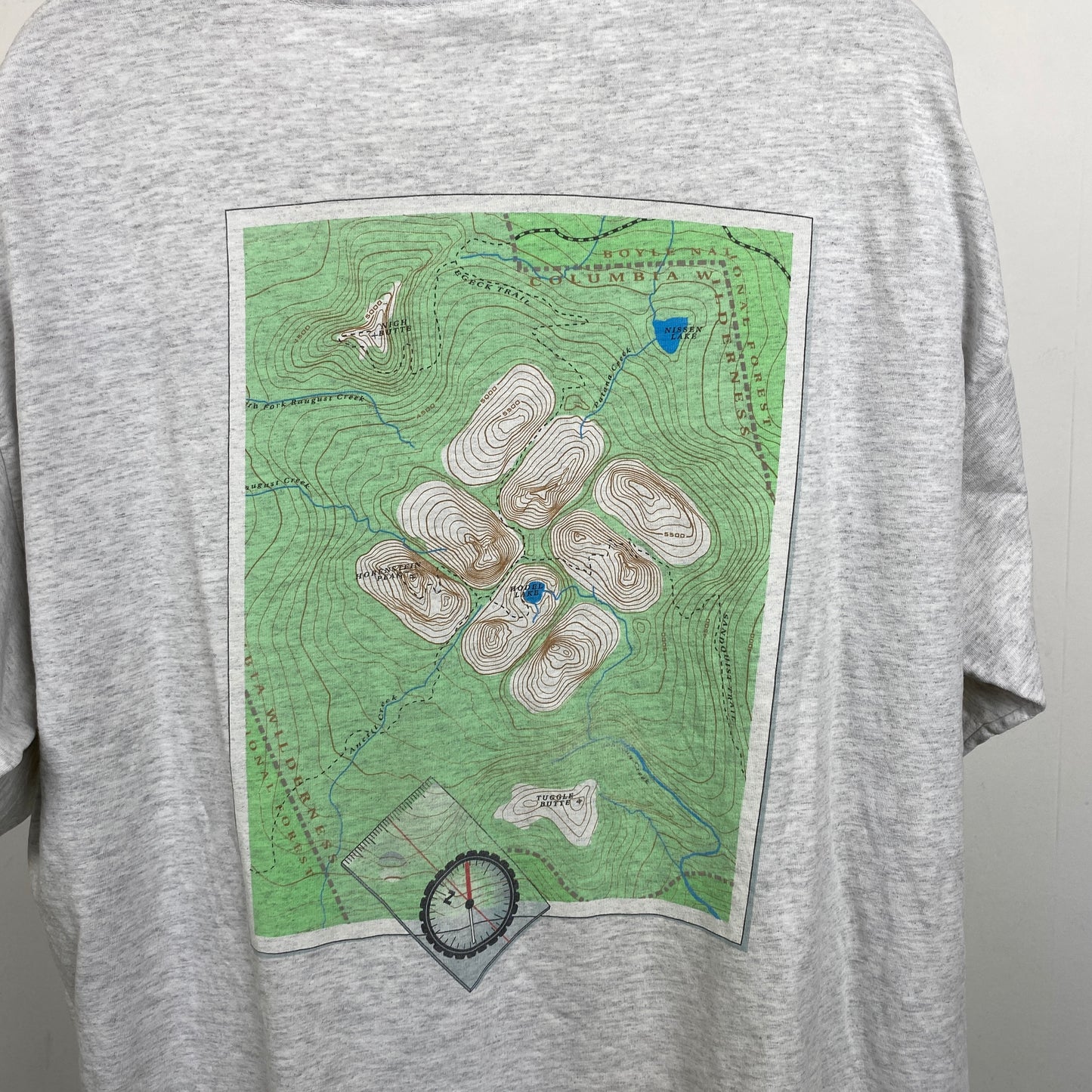 Retro Columbia Sportswear T-Shirt Grey XL