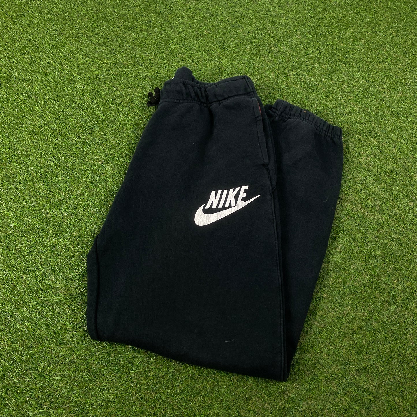 00s Nike Wide Leg Cotton Joggers Black Large