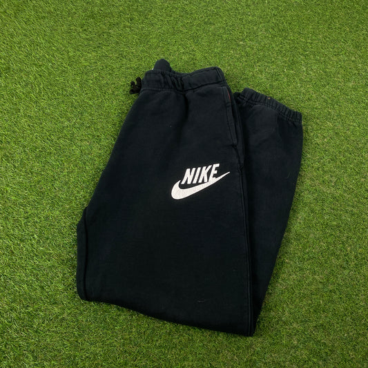 00s Nike Wide Leg Cotton Joggers Black Large