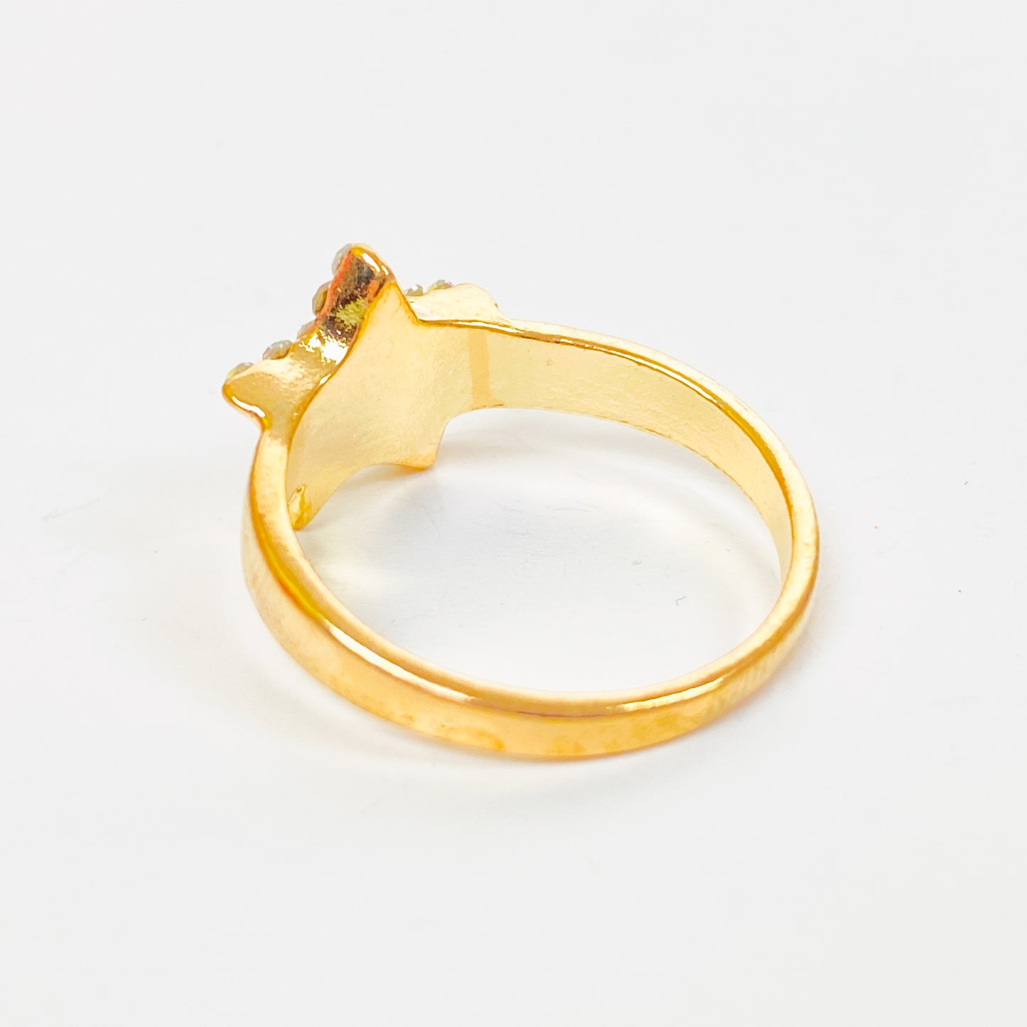 Zirconia Star Ring Gold