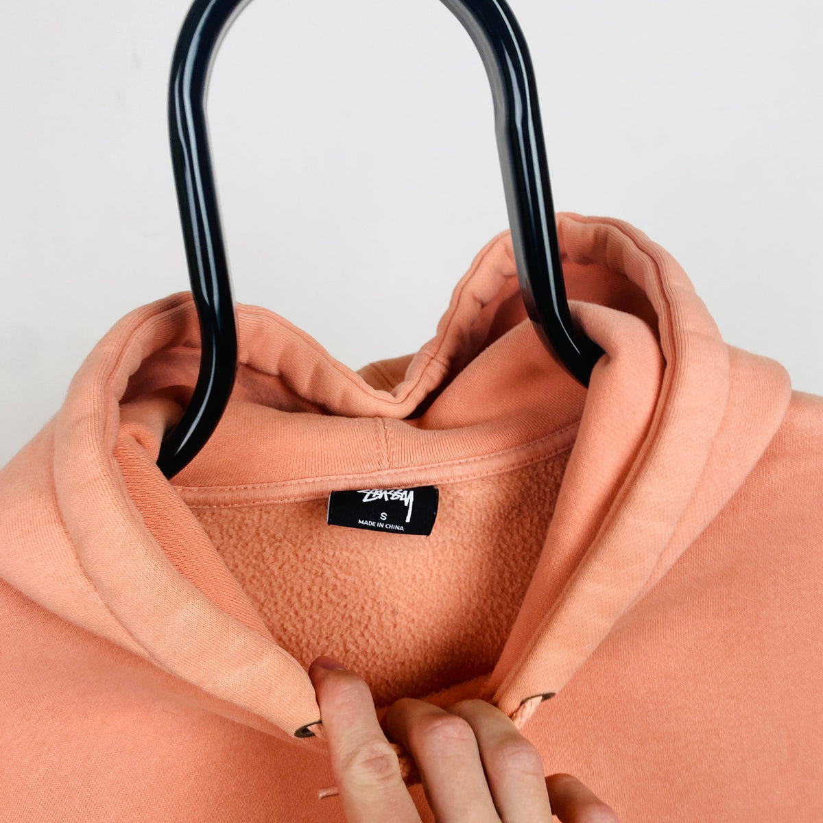 90s Stussy Hoodie Pink Small