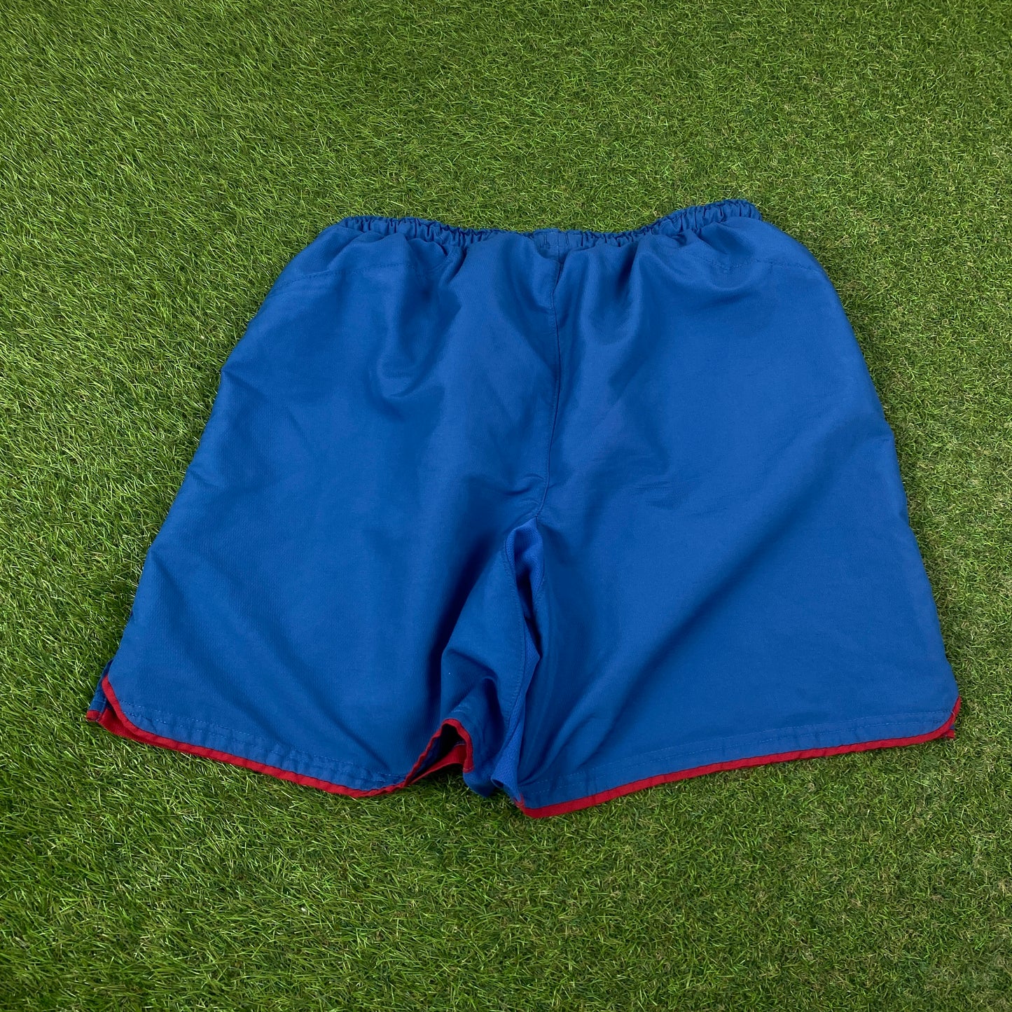 90s Nike Barcelona Football Shorts Blue Small