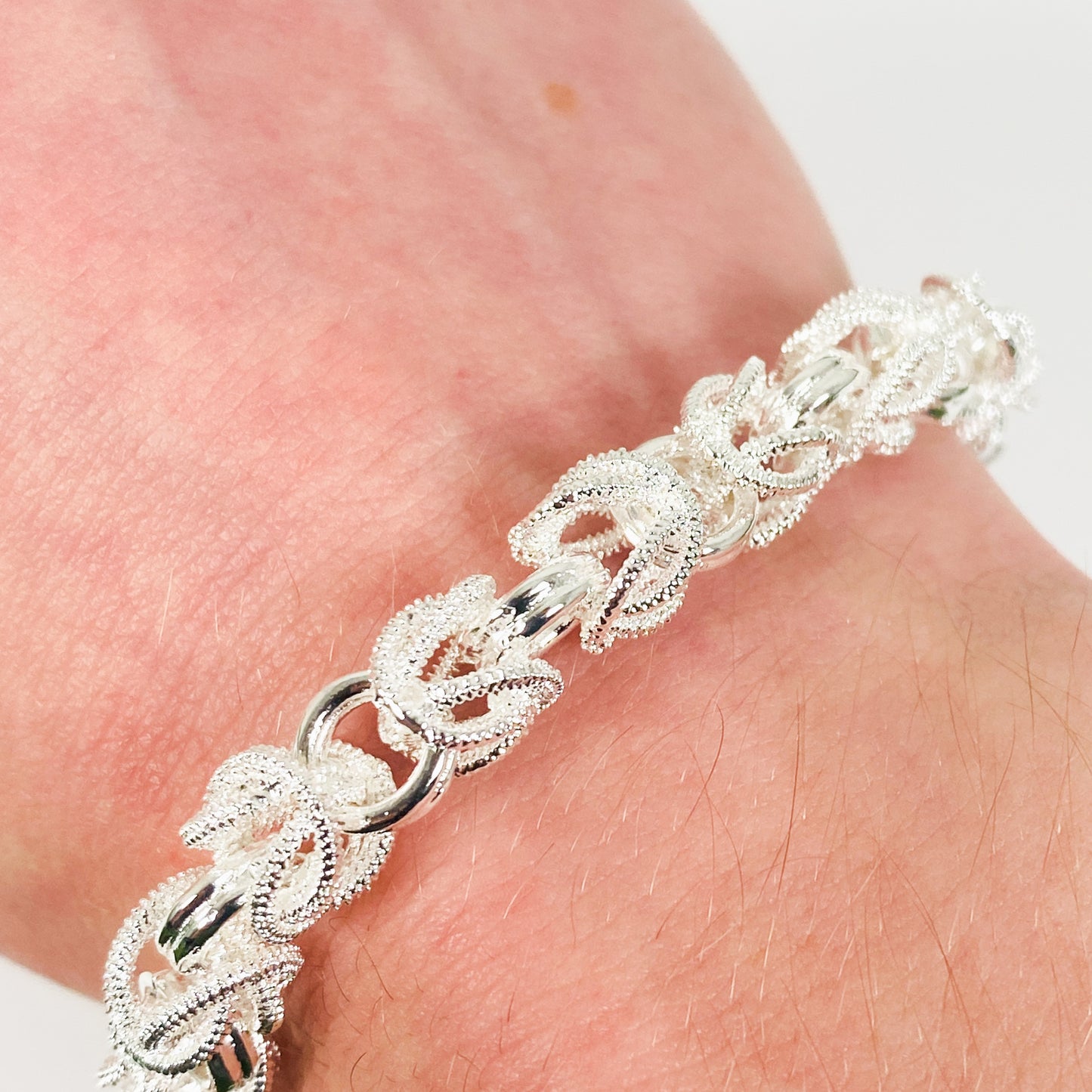 Retro Dragon Bracelet Necklace Chain Silver