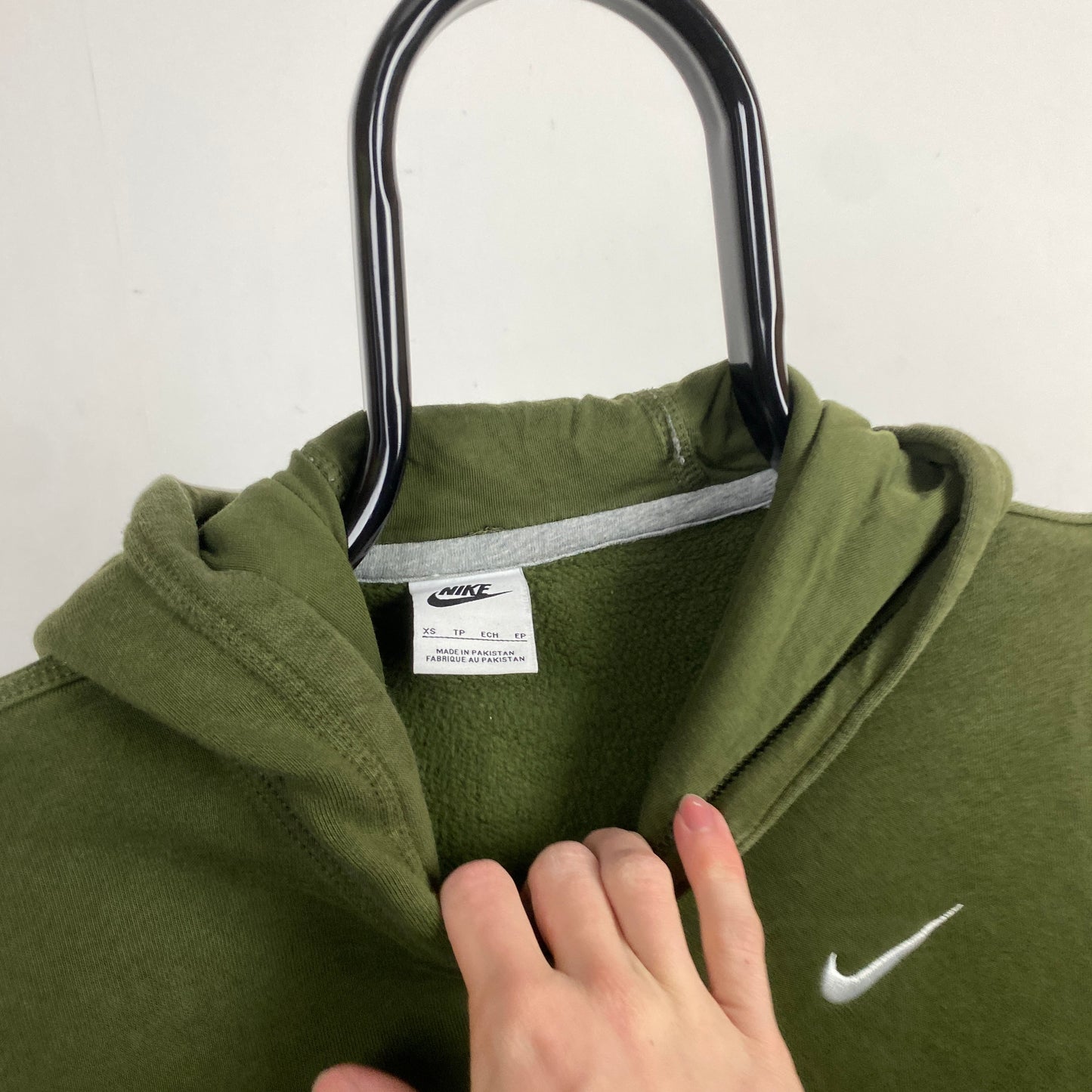 00s Nike Hoodie Green XS