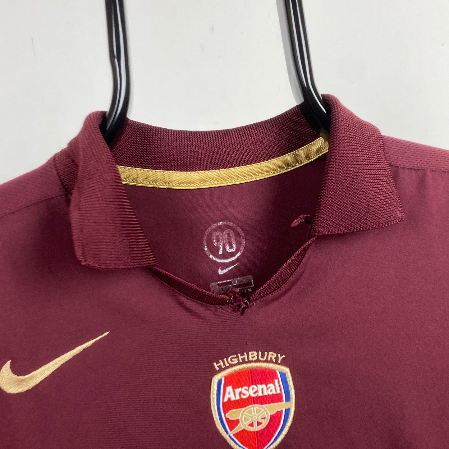00s Nike Arsenal Highbury Football Shirt T-Shirt Red Small