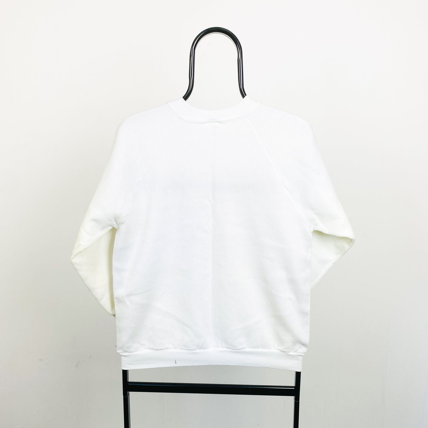 Retro Fruit of the Loom Boeing Sweatshirt White Medium