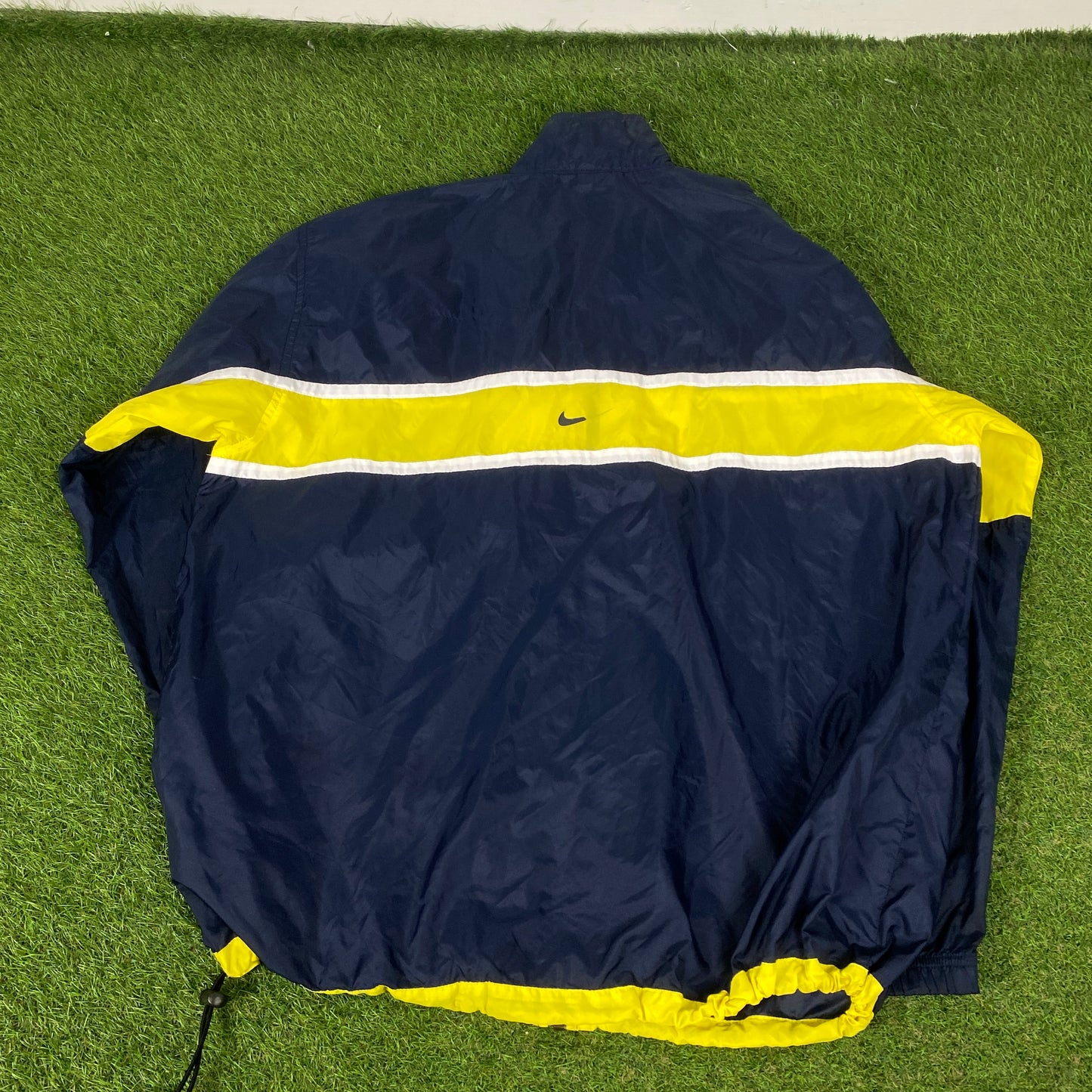 90s Nike Piping Tracksuit Jacket + Joggers Set Baby Blue Large