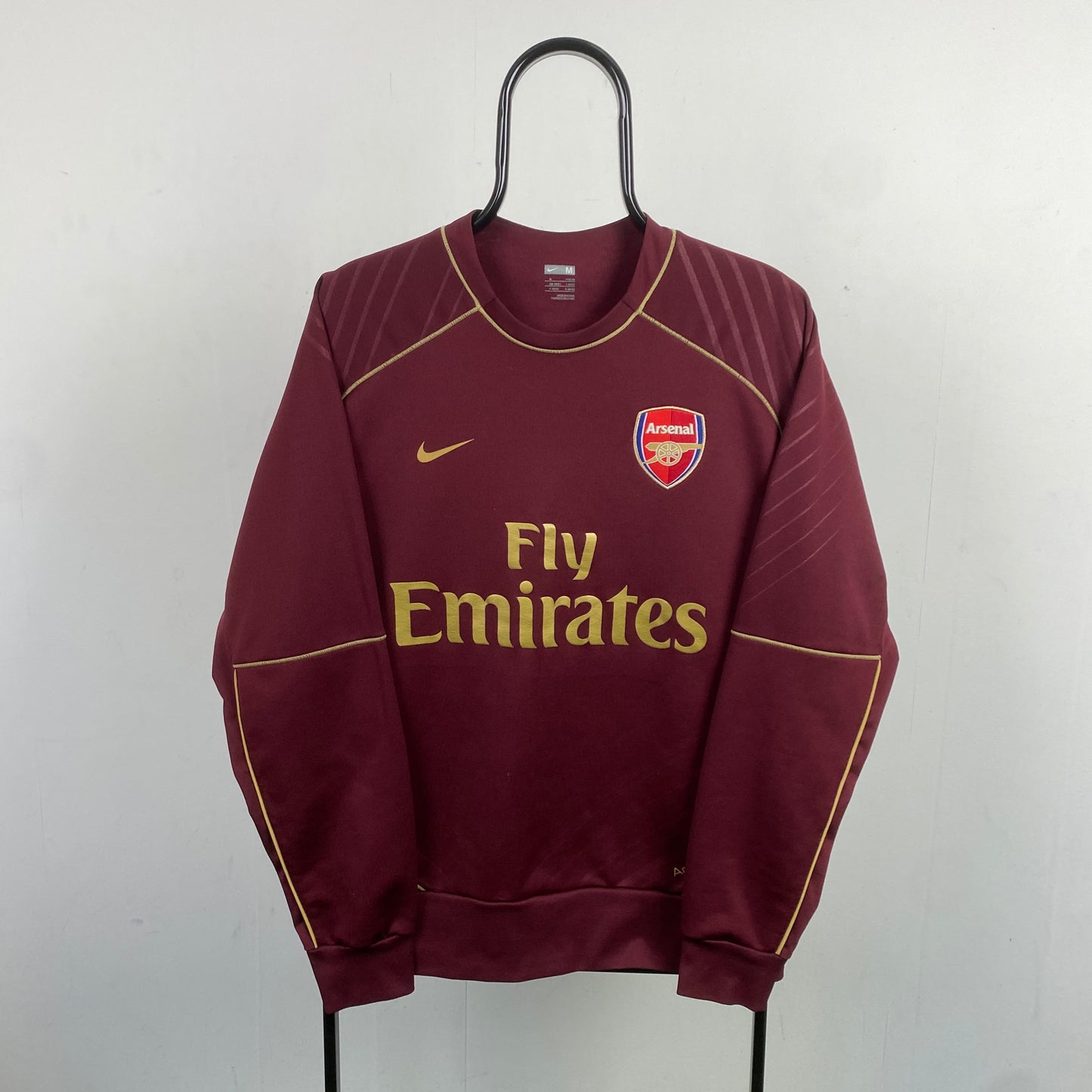 00s Nike Arsenal Highbury Sweatshirt Red Medium