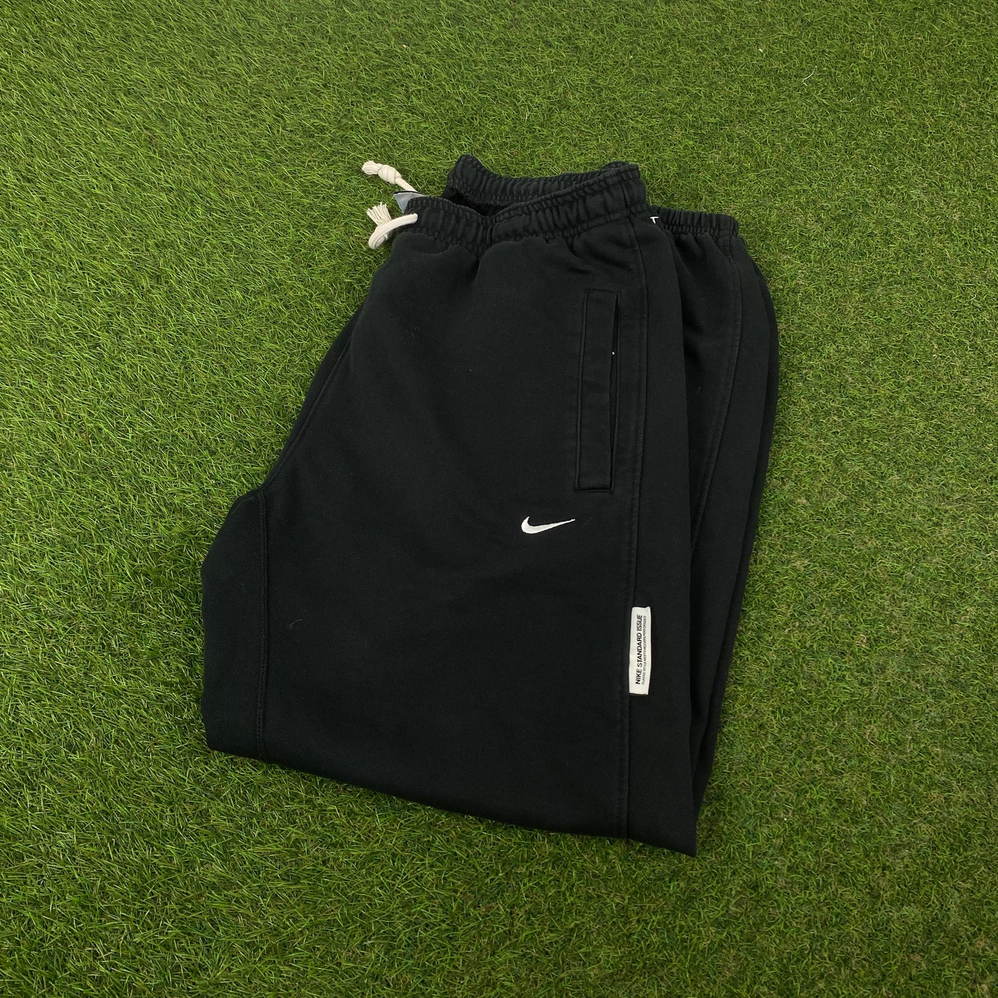 00s Nike Wide Leg Cotton Joggers Black Medium