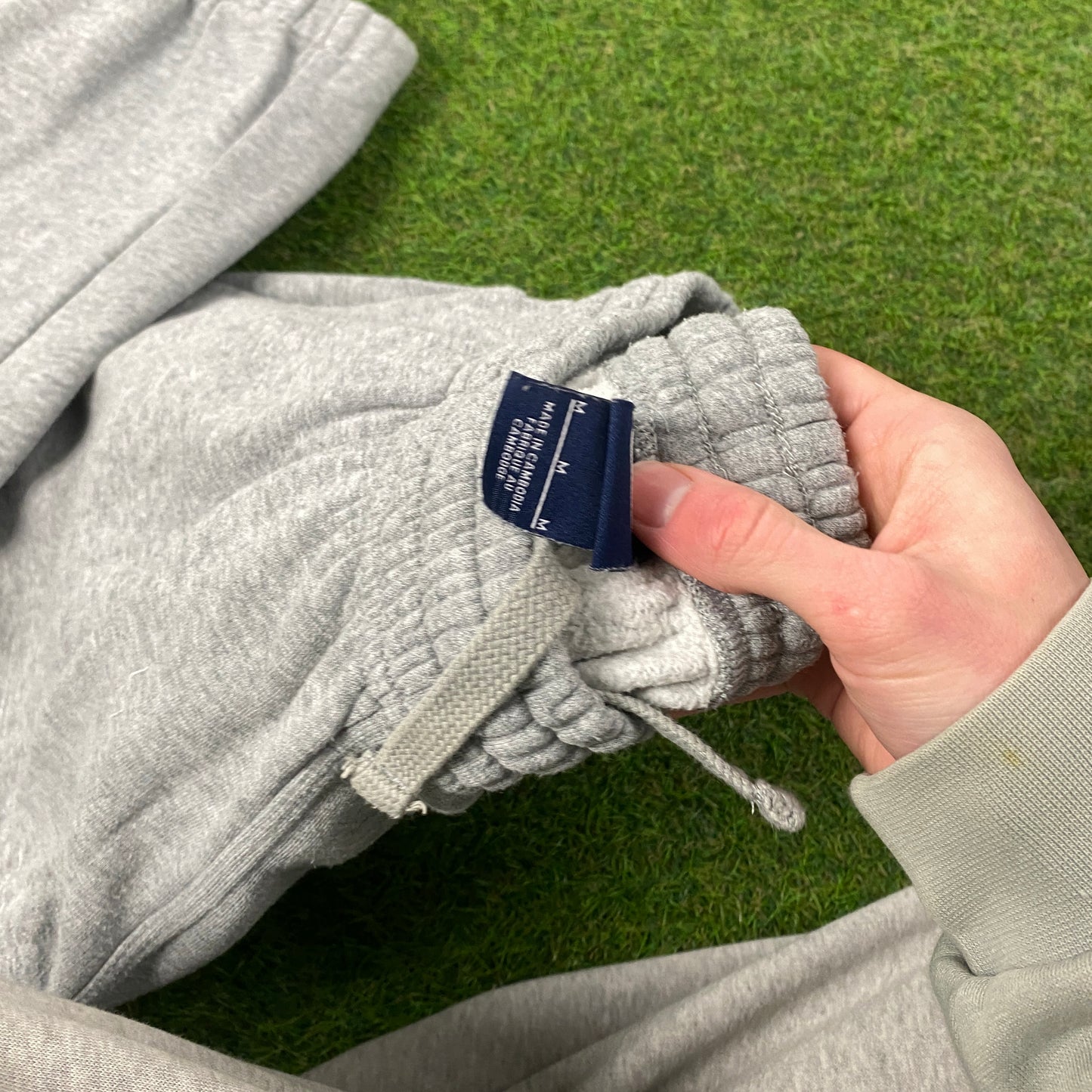 00s Nike Wide Leg Cotton Joggers Grey Medium